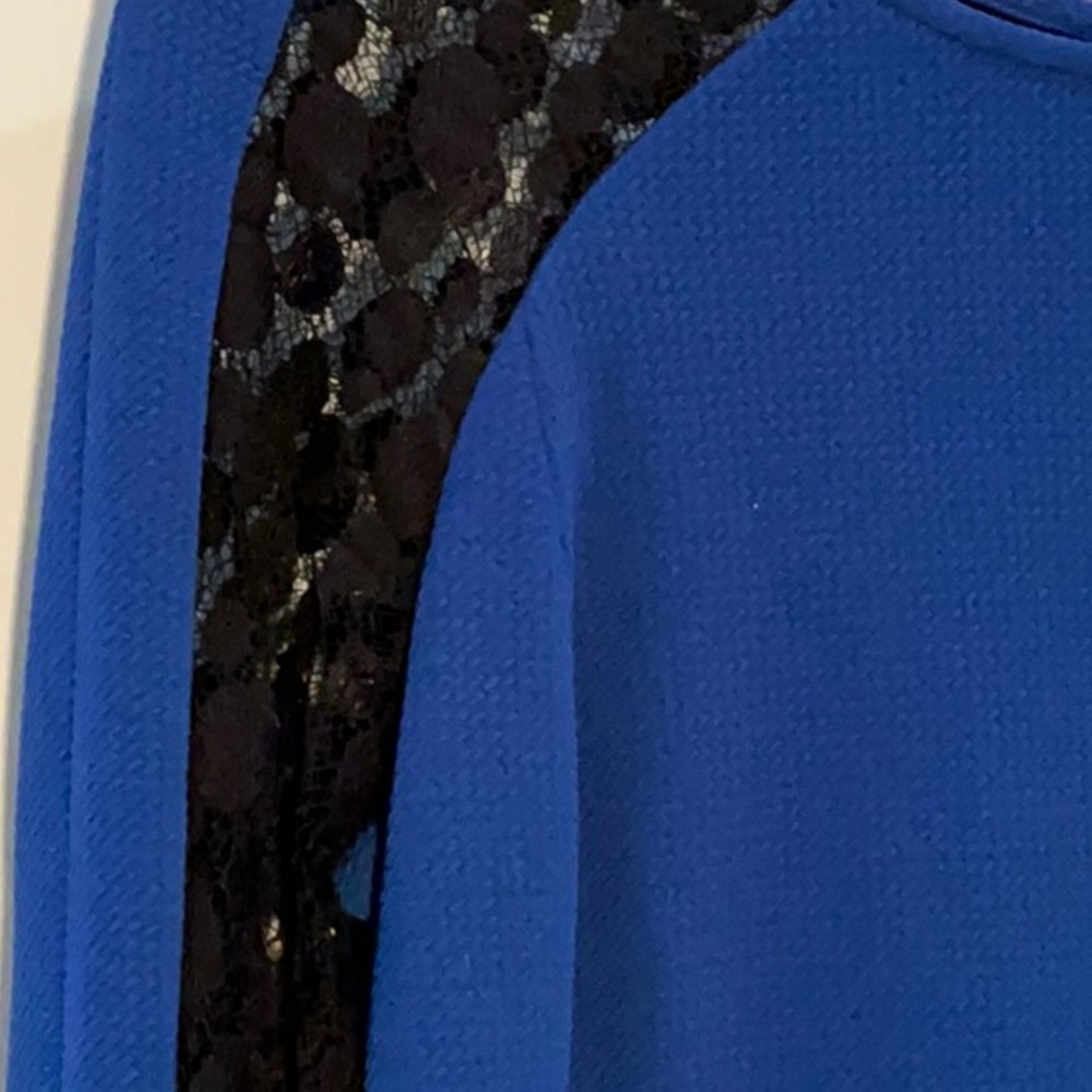 Julia Jordan Vibrant Blue Textured Dress